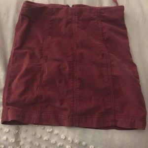 Free People corduroy mini skirt